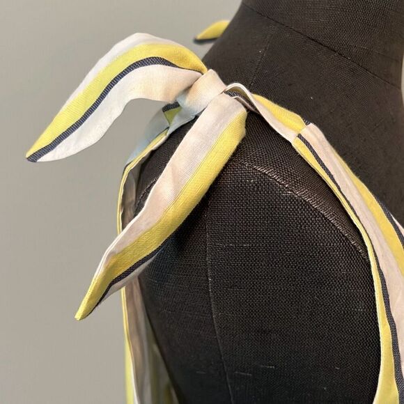 NWT Cupcakes and Cashmere Women's Yellow Marguerite Stripes Sheath Dress Size 10 - Picture 7 of 9